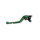 LSL Brake lever Classic R34R, green/black, long