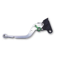 LSL Brake lever Classic R34R, silver/green, long