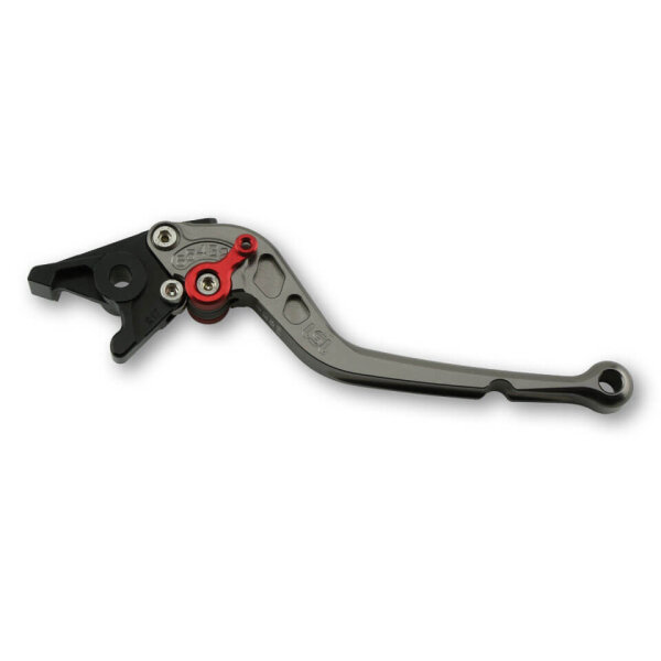 LSL Brake lever Classic R35R, anthracite/red, long