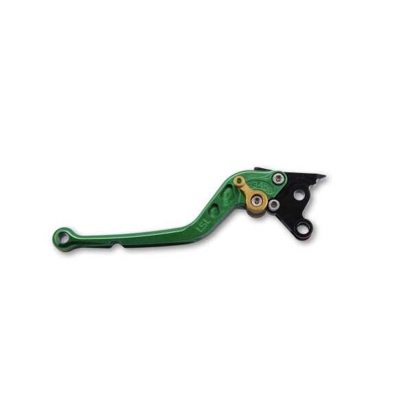 LSL Brake lever Classic R35R, green/gold, long