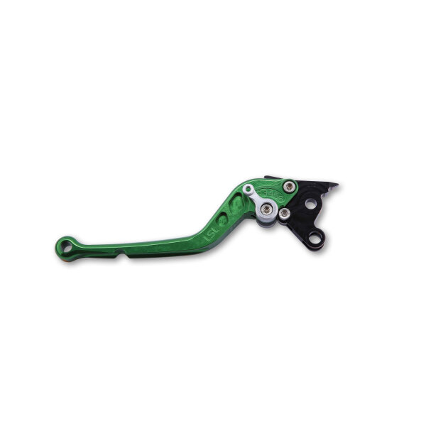 LSL Brake lever Classic R35R, green/silver, long