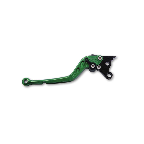 LSL Brake lever Classic R35R, green/black, long