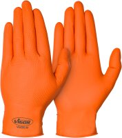 Vigor Nitril- Handschuhe 100Stk./Karton Schutz vor Öl,Fett,Chemikalien und Dreck