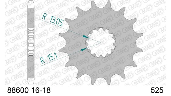 DC AFAM Ritzel 525 - 18Z 88600-18