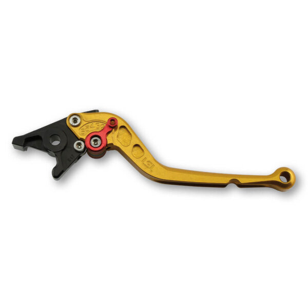 LSL Brake lever Classic R38R, gold/red, long