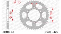 DC AFAM Stahl-Kettenrad 420 - 48Z (Silber) 80103-48| ID...