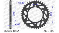 DC AFAM Alu-Kettenrad 520 - 40Z (Gun Metal) 87606-40 | ID...