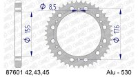 DC AFAM Alu-Kettenrad 530 - 42Z (Gun Metal) 87601-42 | ID...