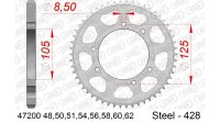 DC AFAM Stahl-Kettenrad 428 - 48Z (Silber) 47200-48| ID 105 LK 125 6-Loch