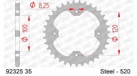 DC AFAM Stahl-Kettenrad 520 - 35Z (Schwarz) 92325-35| ID...