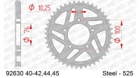 DC AFAM Stahl-Kettenrad 525 - 44Z (Silber) 92630-44| ID...