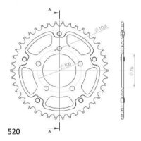 Supersprox Stealth-Kettenrad 520 - 42Z (orange)...