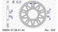 DC AFAM Alu-Kettenrad 520 - 37Z (Gun Metal) 93604-37 | ID 80 LK 100 5-Loch