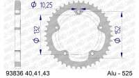 DC AFAM Alu-Kettenrad 525 - 41Z (Gun Metal) 93836-41 | ID...