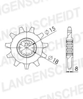 Supersprox Ritzel 415 - 11Z CST-1584:11|feinverzahnt...