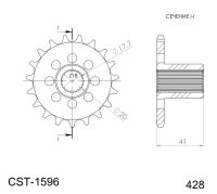 Supersprox Ritzel 428 - 19Z CST-1596:19|feinverzahnt...