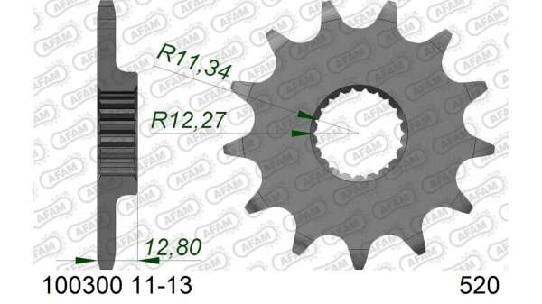 DC AFAM Ritzel 520 - 12Z 100300-12