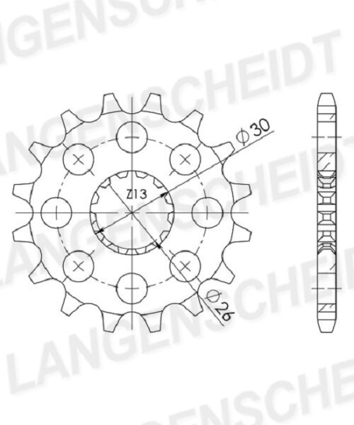 Supersprox Ritzel 520 - 18Z CST-1184:18|feinverzahnt 26,0/30,0