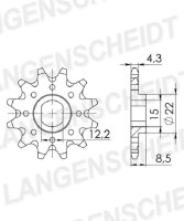 Supersprox Ritzel 415 - 11Z CST-1899:11