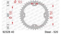 DC AFAM Stahl-Kettenrad 520 - 40Z (Silber) 92328-40| ID...