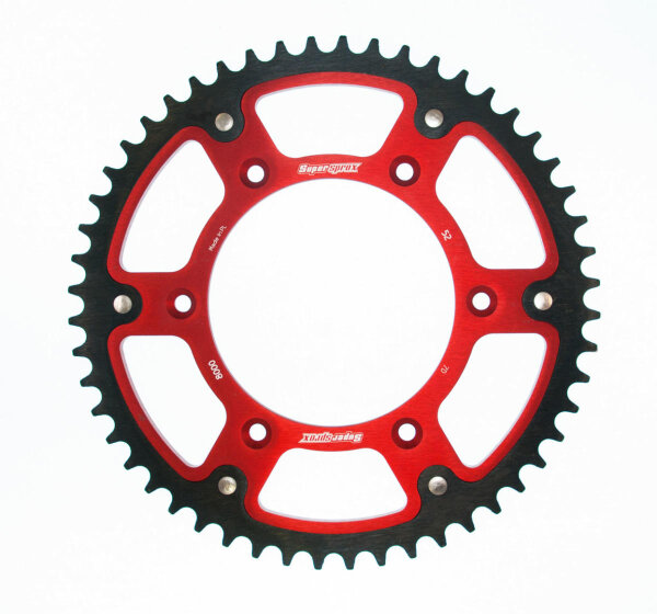 Supersprox Stealth-Kettenrad 520 - 52Z (rot) RST-8000:52-RED|ID 125,0 LK 152,0 6-Loch