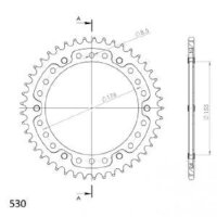 Supersprox Stealth-Kettenrad 530 - 45Z (schwarz)...