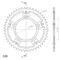 Supersprox Stealth-Kettenrad 530 - 45Z (silber)...