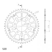 Supersprox Stealth-Kettenrad 520 - 47Z (silber)...