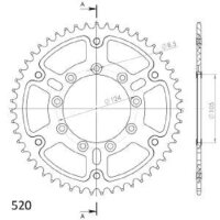 Supersprox Stealth-Kettenrad 520 - 51Z (silber)...