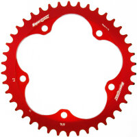 Supersprox Alu-Kettenrad 525 - 42Z (rot) RAL-614:42-RED|ID 132,0 LK 152,0 5-Loch