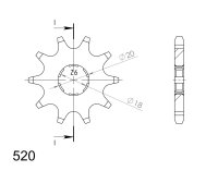 Supersprox Ritzel 520 - 11Z CST-248:11|grobverzahnt...