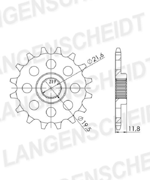 Supersprox Ritzel 520 - 11Z CST-3222:11|feinverzahnt 19,3/21,5