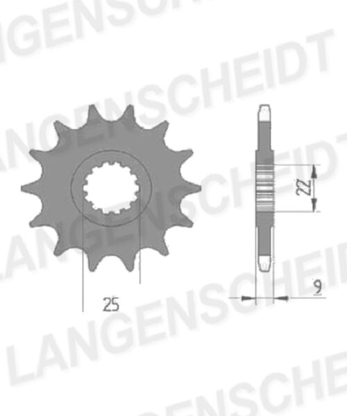 Supersprox Ritzel 520 - 14Z CST-946:14|feinverzahnt 22,0/25,0