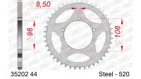 DC AFAM Stahl-Kettenrad 520 - 44Z (Silber) 35202-44| ID...