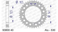 DC AFAM Alu-Kettenrad 530 - 40Z (Gun Metal) 93800-40 | ID...