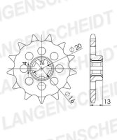 Supersprox Ritzel 520 - 13Z CST-324:13|grobverzahnt...