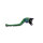 LSL Brake lever Classic R43R, green/blue, long