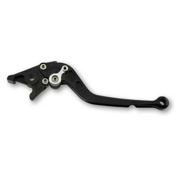 LSL Brake lever Classic R43R, black/silver, long