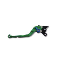 LSL Brake lever Classic R45, green/blue, long