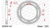 DC AFAM Stahl-Kettenrad 525 - 44Z (Silber) 65500-44| ID...