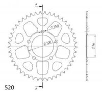 Supersprox Alu-Kettenrad 520 - 45Z (gold)...