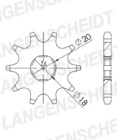 Supersprox Ritzel 520 - 10Z CST-248:10|grobverzahnt...