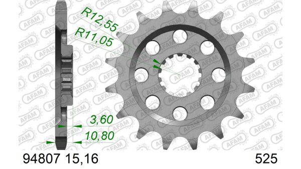 DC AFAM Ritzel 525 - 15Z 94807-15