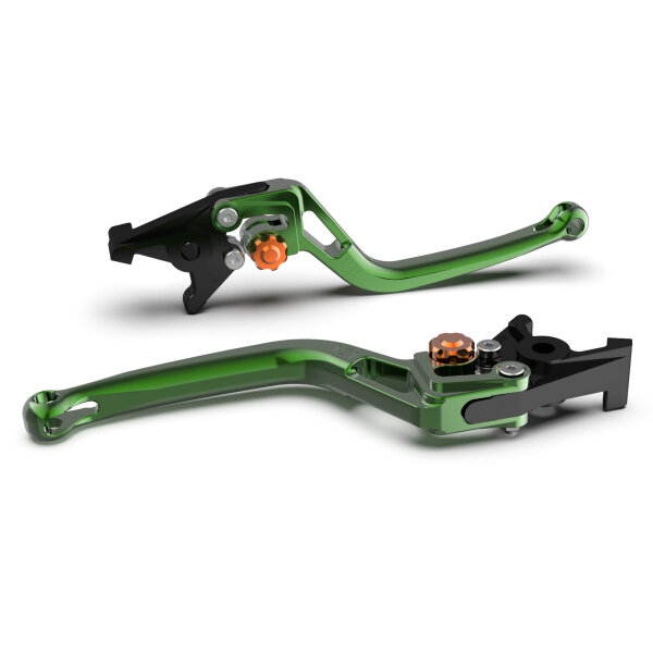 LSL Clutch lever BOW L02R, green/orange