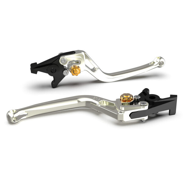 LSL Clutch lever BOW L02R, silver/gold