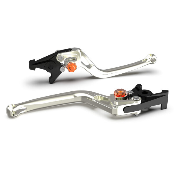 LSL Clutch lever BOW L02R, silver/orange