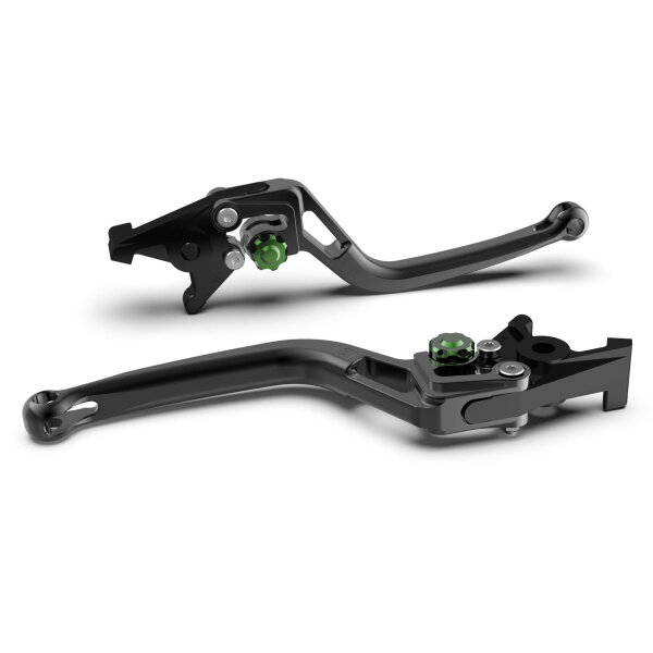 LSL Clutch lever BOW L02R, black/green