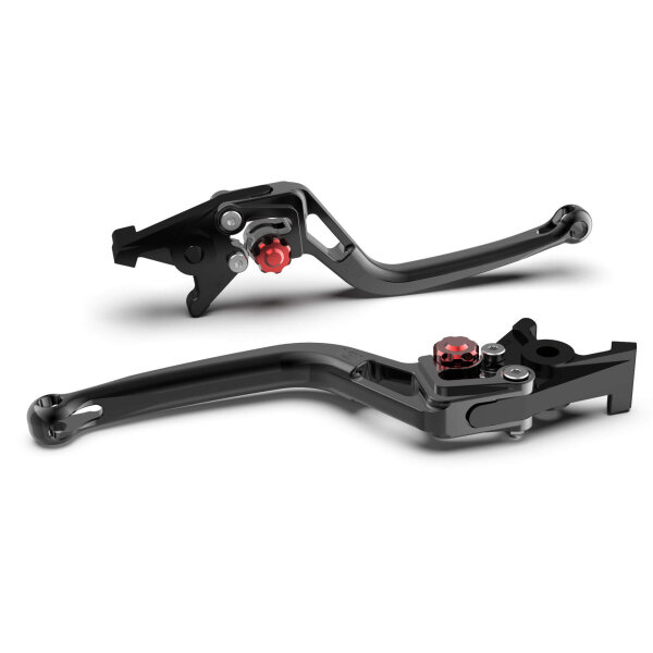 LSL Clutch lever BOW L02R, black/red