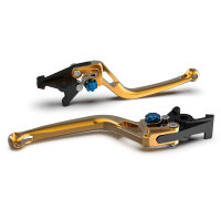 LSL Clutch lever BOW L03, gold/blue