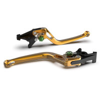 LSL Clutch lever BOW L03, gold/green